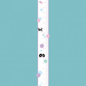 מדבקת מד גובה פנדה